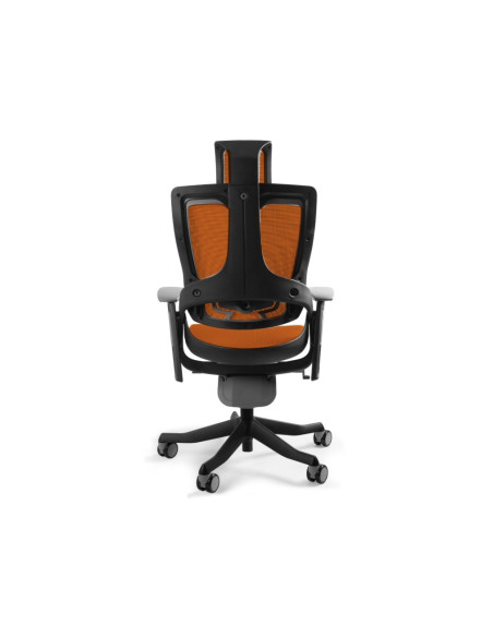 Fotel Biurowy Wau 2 Nw45 Siatka Mandarin/Czarny