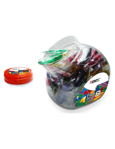 Emtec C410 Color Mix - Candy Jar 2.0 Pamięć Usb 32 Gb Usb Typu-A Wielobarwny