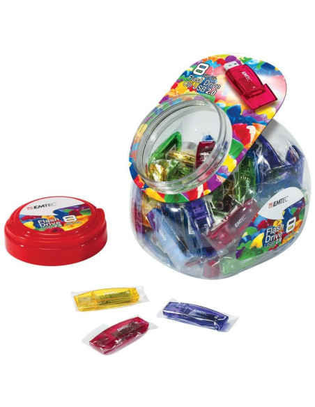 Emtec C410 Color Mix - Candy Jar 2.0 Pamięć Usb 32 Gb Usb Typu-A Wielobarwny