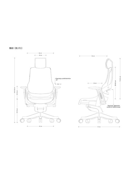 Fotel Biurowy Wau Bl417 Slategrey Szary/Czarny