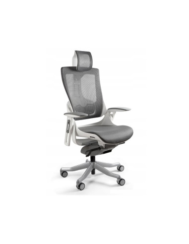 Fotel Biurowy Wau 2 Nw41 Siatka Charcoal/Biały