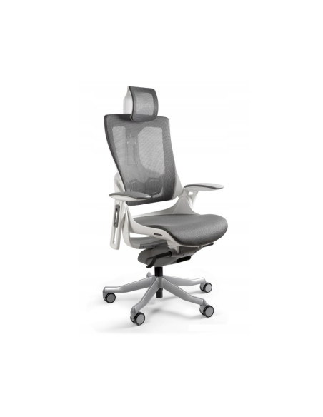 Fotel Biurowy Wau 2 Nw41 Siatka Charcoal/Biały