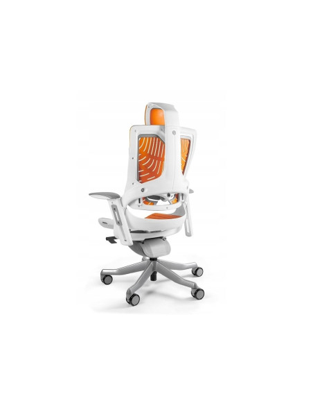 Fotel Biurowy Wau 2 Tpe-12 Elastomer Mango/Biały