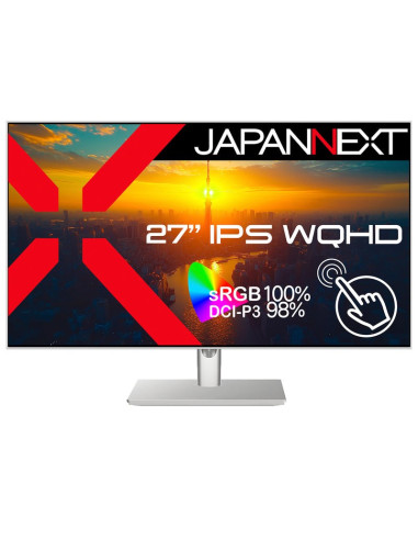 Monitor Japannext 68,6Cm Jn-Ips27Wqhdr-C65W-Fld-T Hdmi/Dp Touch Wqhd