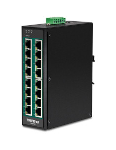 Trendnet Industrie Switch 16 Port Gbit Poe+  Din-Rail Metall 2