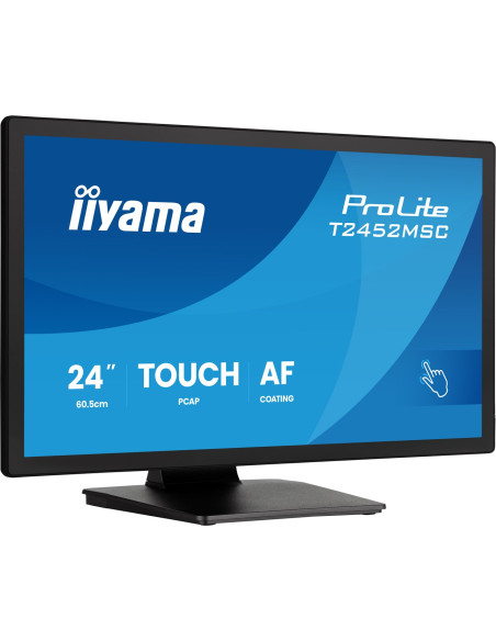 Iiyama Prolite T2452Msc-B2 Monitor Komputerowy 61 Cm (24") 1920 X 1080 Px Full Hd Ekran Dotykowy Czarny