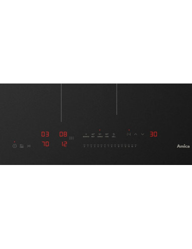Płyta Indukcyjna Amica Pic6541Phtsun 3.0 60 Cm | Powerboost | Autobridge | Hobcontrol Pro | Czarny Mat | Ultra Płaska