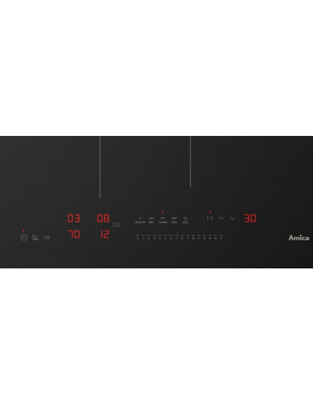 Płyta Indukcyjna Amica Pic6541Phtsun 3.0 60 Cm | Powerboost | Autobridge | Hobcontrol Pro | Czarny Mat | Ultra Płaska