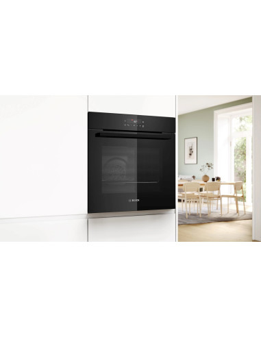 Piekarnik Elektryczny Bosch Hbg571Eb4 Serie 2 71 L | Piroliza | Airfry | Termoobieg 3D | Czarny