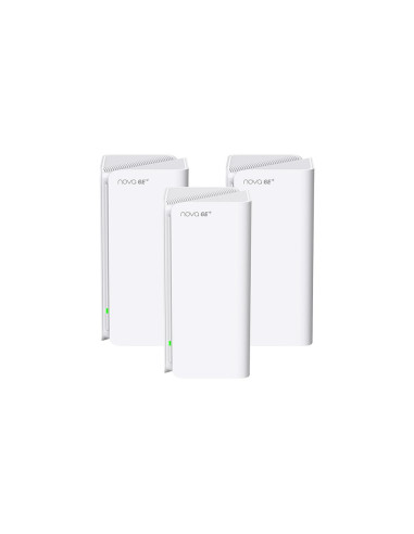 Tenda Mx21 Pro(3-Pack) Trójpasmowy (2,4 Ghz / 5 Ghz / 6 Ghz) Wi-Fi 6 (802.11Ax) Biały Wewnętrzne