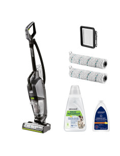 Bissell Crosswave Hydrosteam Pet Pro Odkurzacz Pionowy Prąd Przemienny Suchy I Mokry Bez Worka 0 L 1100 W Czarny, Srebrny