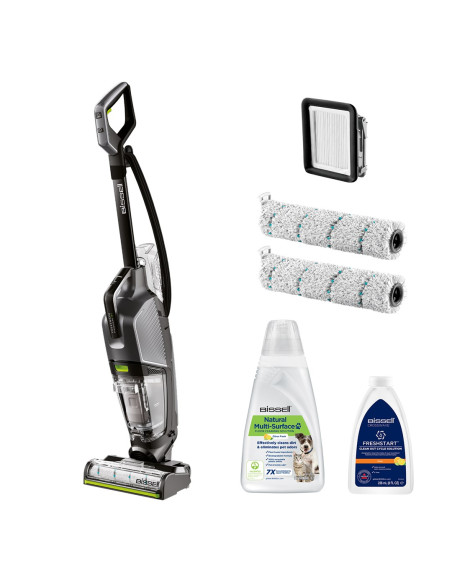 Bissell Crosswave Hydrosteam Pet Pro Odkurzacz Pionowy Prąd Przemienny Suchy I Mokry Bez Worka 0 L 1100 W Czarny, Srebrny