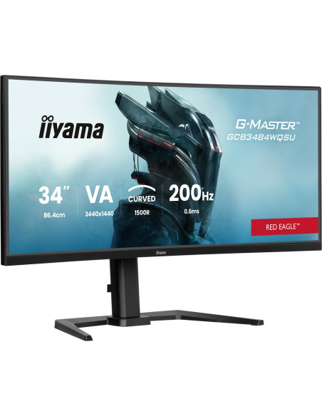Iiyama G-Master Gcb3484Wqsu-B2 34In Pro-Gaming 0.4Ms Va Lcd 3440X144 Monitor Komputerowy 86,4 Cm (34") 3440 X 1440 Px Ultrawide 