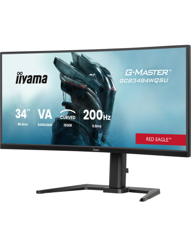 Iiyama G-Master Gcb3484Wqsu-B2 34In Pro-Gaming 0.4Ms Va Lcd 3440X144 Monitor Komputerowy 86,4 Cm (34") 3440 X 1440 Px Ultrawide 