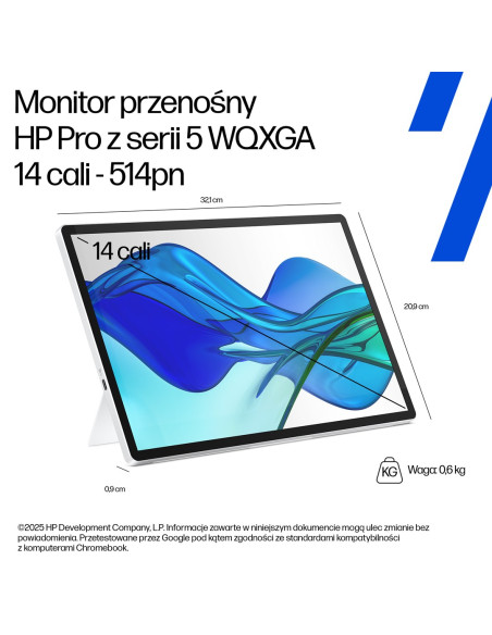 Hp Series 5 Pro 14-Calowy Monitor Przenośny Pro Z Serii 5 Wqxga – 514Pn