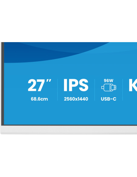Iiyama Prolite Xb2797Qsnp-W1 Monitor Komputerowy 68,6 Cm (27") 2560 X 1440 Px Quad Hd Lcd Biały