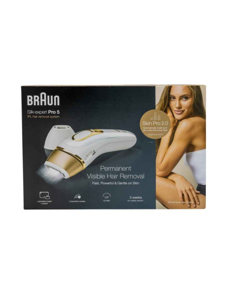 Braun Silk-Expert Pro Silk·expert Pro 5 Pl5140 Intensywne Światło Impulsowe (Ipl) Złoto, Biały