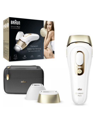 Braun Silk-Expert Pro Silk·expert Pro 5 Pl5140 Intensywne Światło Impulsowe (Ipl) Złoto, Biały