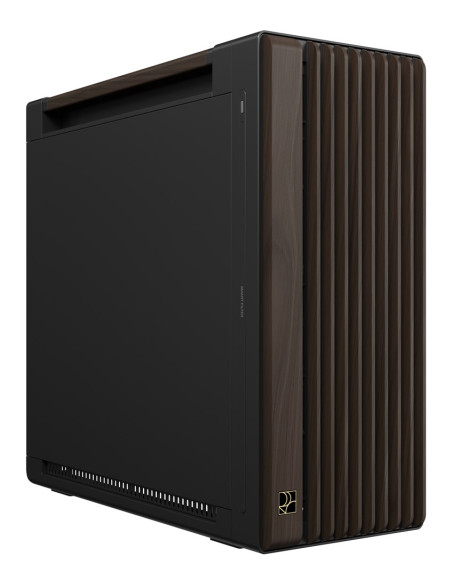 Asus Proart Pa602 Wood Edition Modern Black - Metal Panel Midi Tower Czarny, Drewno