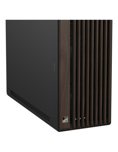 Asus Proart Pa602 Wood Edition Modern Black - Metal Panel Midi Tower Czarny, Drewno
