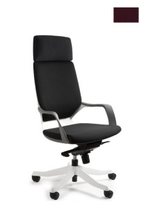 Fotel Biurowy Apollo Bl403 Burgundy/Biały