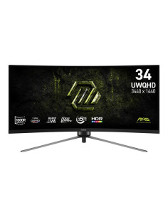 Msi Mag 345Cqrf E20 Monitor Komputerowy 86,4 Cm (34") 3440 X 1440 Px Ultrawide Dual Quad Hd Czarny