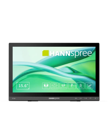 Hannspree Ht165Hpb Monitor Komputerowy 39,6 Cm (15.6") 1920 X 1080 Px Full Hd Lcd Ekran Dotykowy Czarny