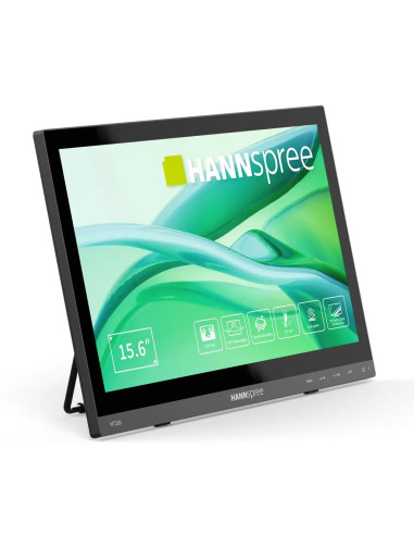 Hannspree Ht165Hpb Monitor Komputerowy 39,6 Cm (15.6") 1920 X 1080 Px Full Hd Lcd Ekran Dotykowy Czarny