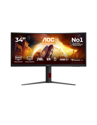 Monitor Aoc Led 34" Cu34G4Z Fast Va Wqhd 240Hz