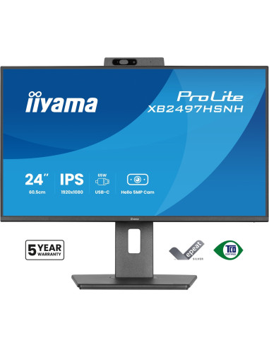 Iiyama Prolite Xb2497Hsnh-B1 24In Ips Lcd 4Ms 1920X1080 350Cd/M2 Hdmi/Dp/Usb 2 Monitor Komputerowy 60,5 Cm (23.8") 1920 X 1080 P