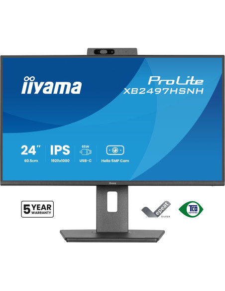 Iiyama Prolite Xb2497Hsnh-B1 24In Ips Lcd 4Ms 1920X1080 350Cd/M2 Hdmi/Dp/Usb 2 Monitor Komputerowy 60,5 Cm (23.8") 1920 X 1080 P