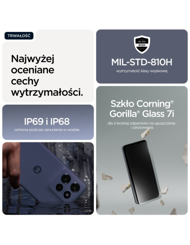 Motorola Edge 60 Neo 16,1 Cm (6.36") Dual Sim Android 15 5G Usb Type-C 12 Gb 256 Gb 5000 Mah Szary