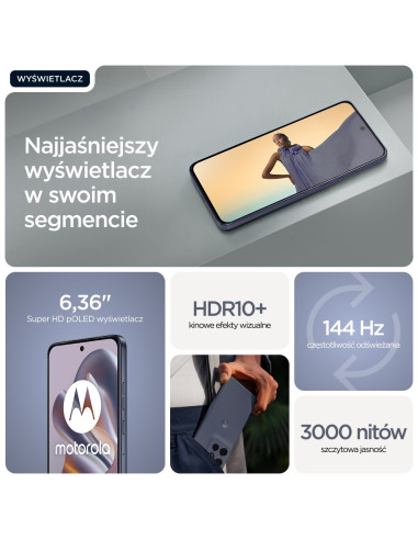 Motorola Edge 60 Neo 16,1 Cm (6.36") Dual Sim Android 15 5G Usb Type-C 12 Gb 256 Gb 5000 Mah Szary