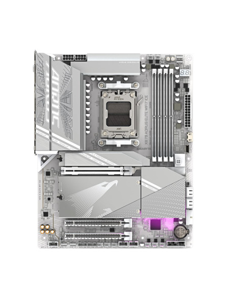 Płyta Główna Gigabyte X870 Aorus Elite Wf7 Ice  - Supports Amd Ryzen 9000 Cpus, 16+2+2 Phases Digital Vrm, Up To 8200Mhz Ddr5 (O