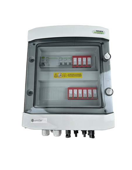 Rozdzielnica Przył. Dcac Hermetyczna Ip65 Emiter Z Ogranicznikiem Przepięć Dc Dehn 1000V Typu 2, 2 X Łańcuch Pv, 2 X Mppt // Ogr