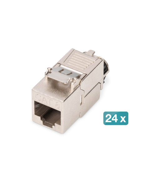 Digitus Moduł Cat 8.1 Keystone, Ekranowany, Beznarzędziowe Złącze Montażowe - 24 Szt.