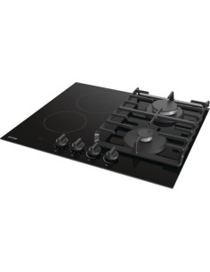 Płyta Ceramiczno-Gazowa Gorenje Gce691Bsc 60 Cm | 4 Pola Ceramiczne + 1 Palnik Gazowy | Zapłon Elektryczny | Czarny 2