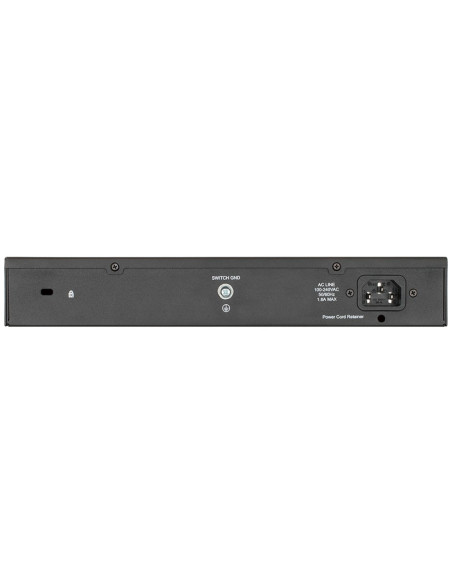 D-Link Dgs-1100-18Pv2 Przełącznik Sieciowy Zarządzany L2 Gigabit Ethernet (10/100/1000) Obsługa Poe 1U Czarny