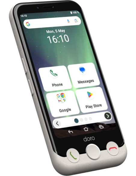 Doro Aurora A10 11,4 Cm (4.5") Dual Sim Android 14 4G Usb Type-C 4 Gb 64 Gb 3000 Mah Czarny, Biały