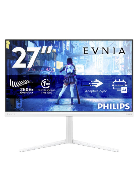 Philips Evnia 5000 27M2N5201P/00 Monitor Komputerowy 68,6 Cm (27") 1920 X 1080 Px Full Hd Lcd Biały