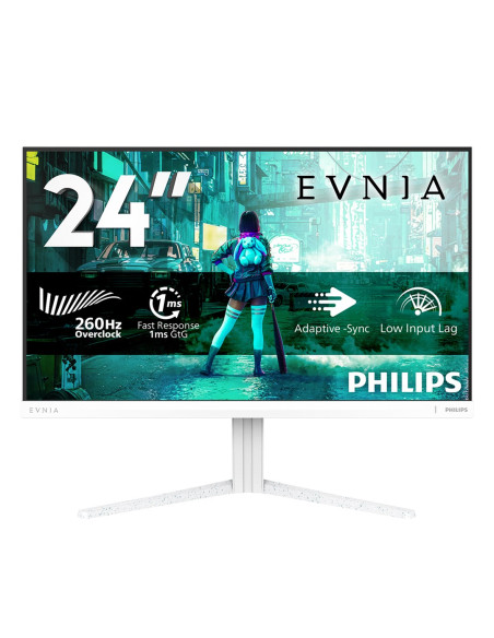Philips Evnia 3000 24M2N3201P/00 Monitor Komputerowy 60,5 Cm (23.8") 1920 X 1080 Px Full Hd Lcd Biały