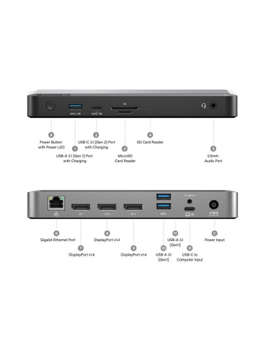 Alogic Mx3 Przewodowa Usb 3.2 Gen 1 (3.1 Gen 1) Type-C Czarny, Szary