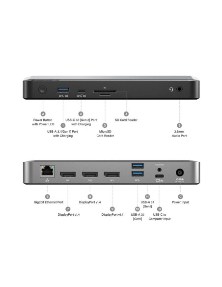Alogic Mx3 Przewodowa Usb 3.2 Gen 1 (3.1 Gen 1) Type-C Czarny, Szary