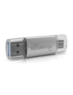 Mediarange Mr941-1 Pamięć Usb 1 Tb Usb Type-A / Usb Type-C 3.2 Gen 1 (3.1 Gen 1) Srebrny 2