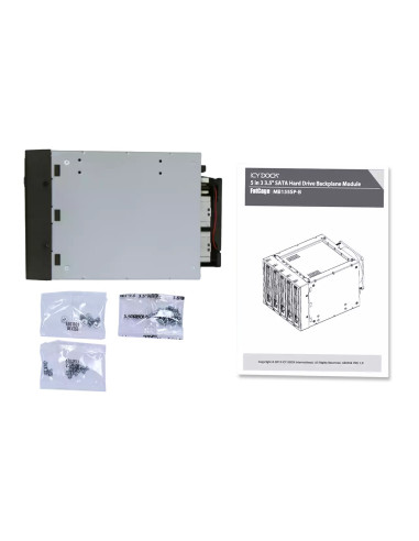Płyta Montażowa Icydock 5X8.9Cm Satai-Iii W 3X5.25" Mb155Sp-B Bk