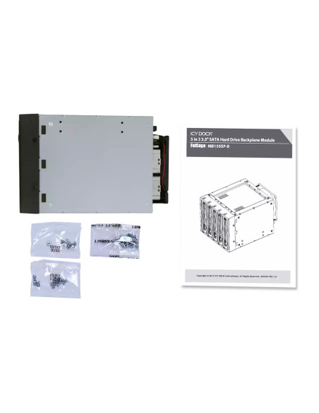 Płyta Montażowa Icydock 5X8.9Cm Satai-Iii W 3X5.25" Mb155Sp-B Bk