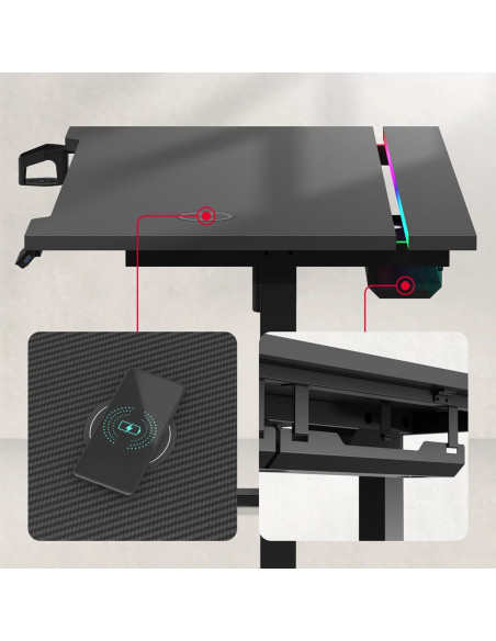 Biurko Gamingowe Huzaro Hero 8.7 Rgb