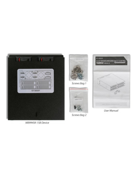 Płyta Montażowa Icydock 4X6,3Cm Satai-Iii/Sas W 1X5,25" Hdd/Ssd
