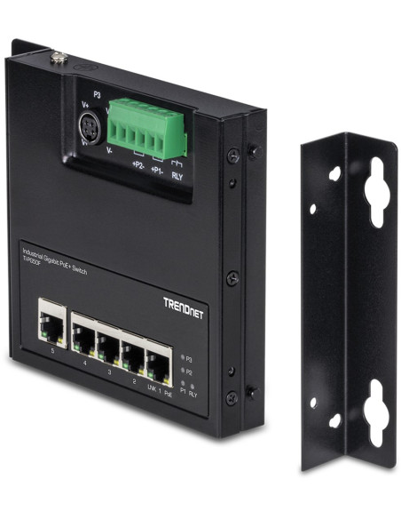 Przełącznik Przemysłowy Trendnet 5 Port Gigabit Unmanaged Poe+ Fa Metal