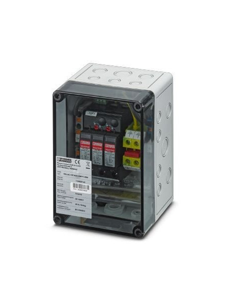 Skrzynka Z Ogranicznikami Przepięć Dla 1 Mppt / Phoenix-Contact / 1000Dc / 1Mpp-Spd-S / Box 1 Mppt / 1182566 / Ogranicznik Przep